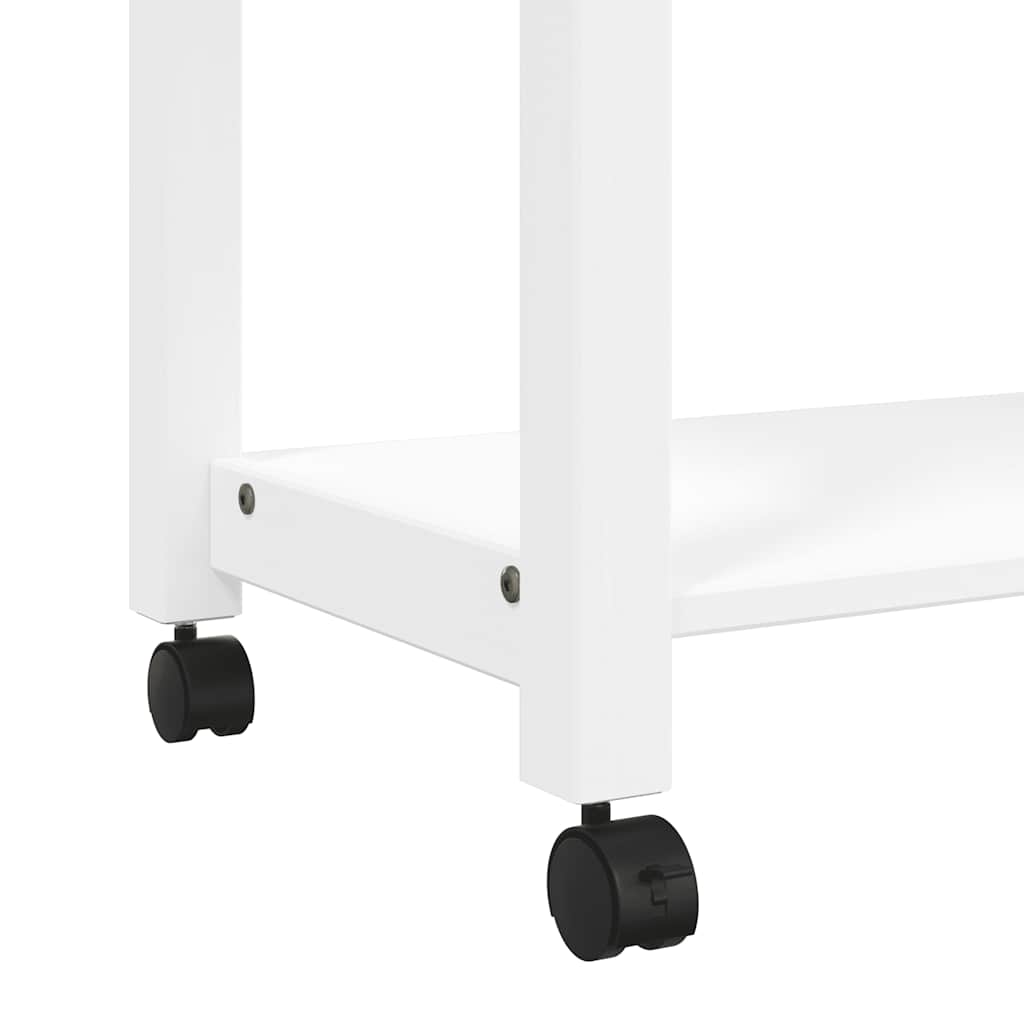 køkkenvogn MONZA 84x40x88,5 cm massivt fyrretræ hvid