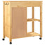 køkkenvogn MONZA 84x40x88,5 cm massivt fyrretræ