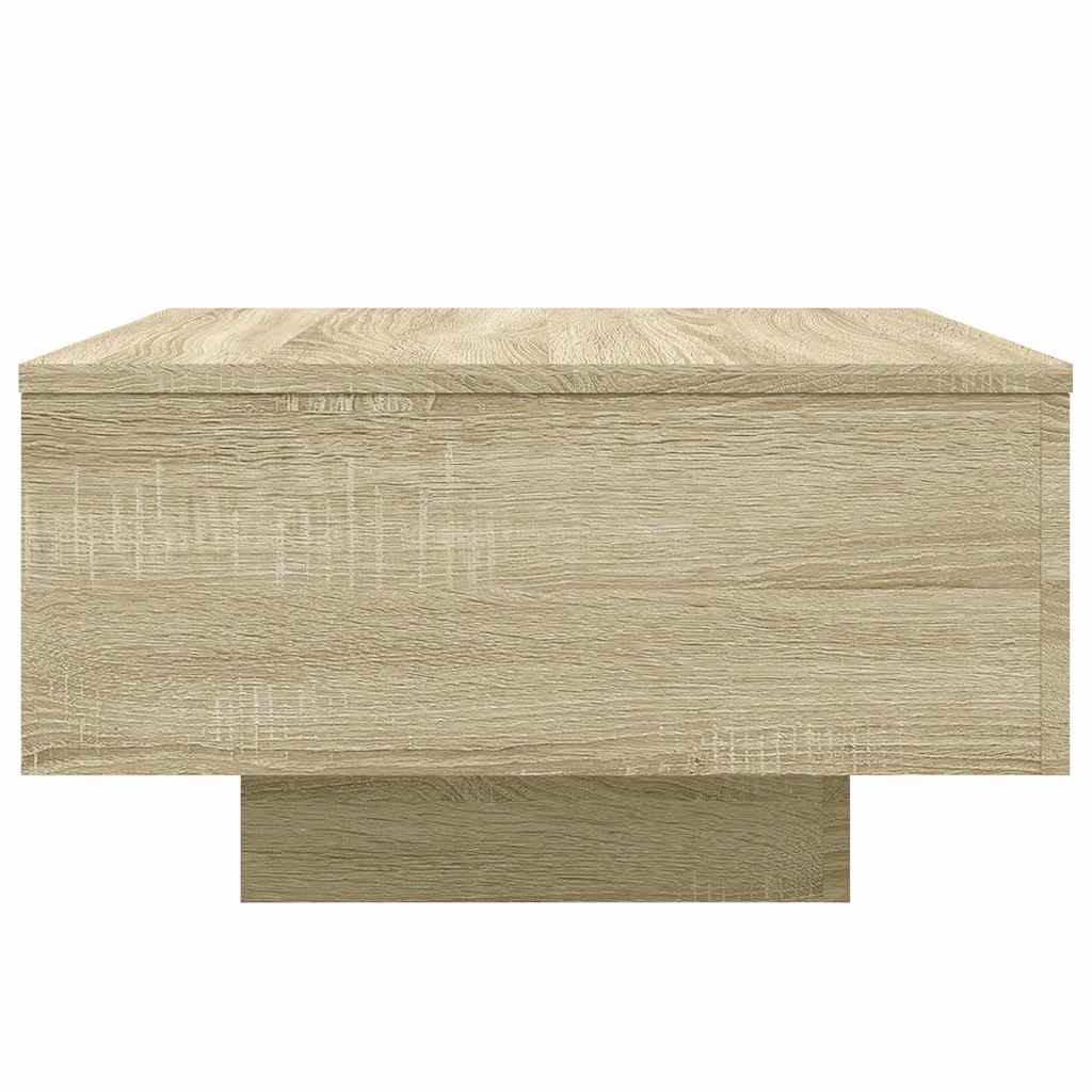 sofabord 55x55x31 cm konstrueret træ sonoma egetræsfarve