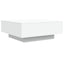 sofabord 80x80x31 cm konstrueret træ hvid