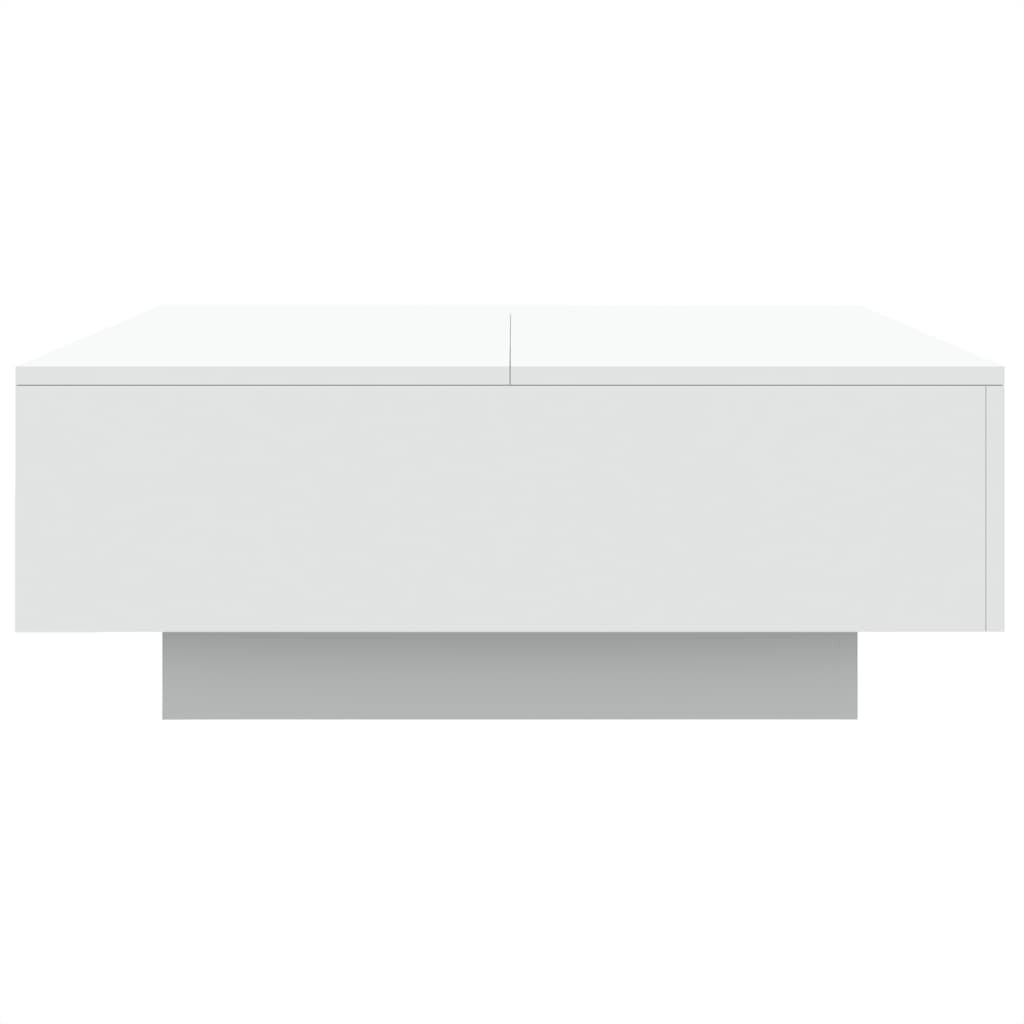 sofabord 80x80x31 cm konstrueret træ hvid