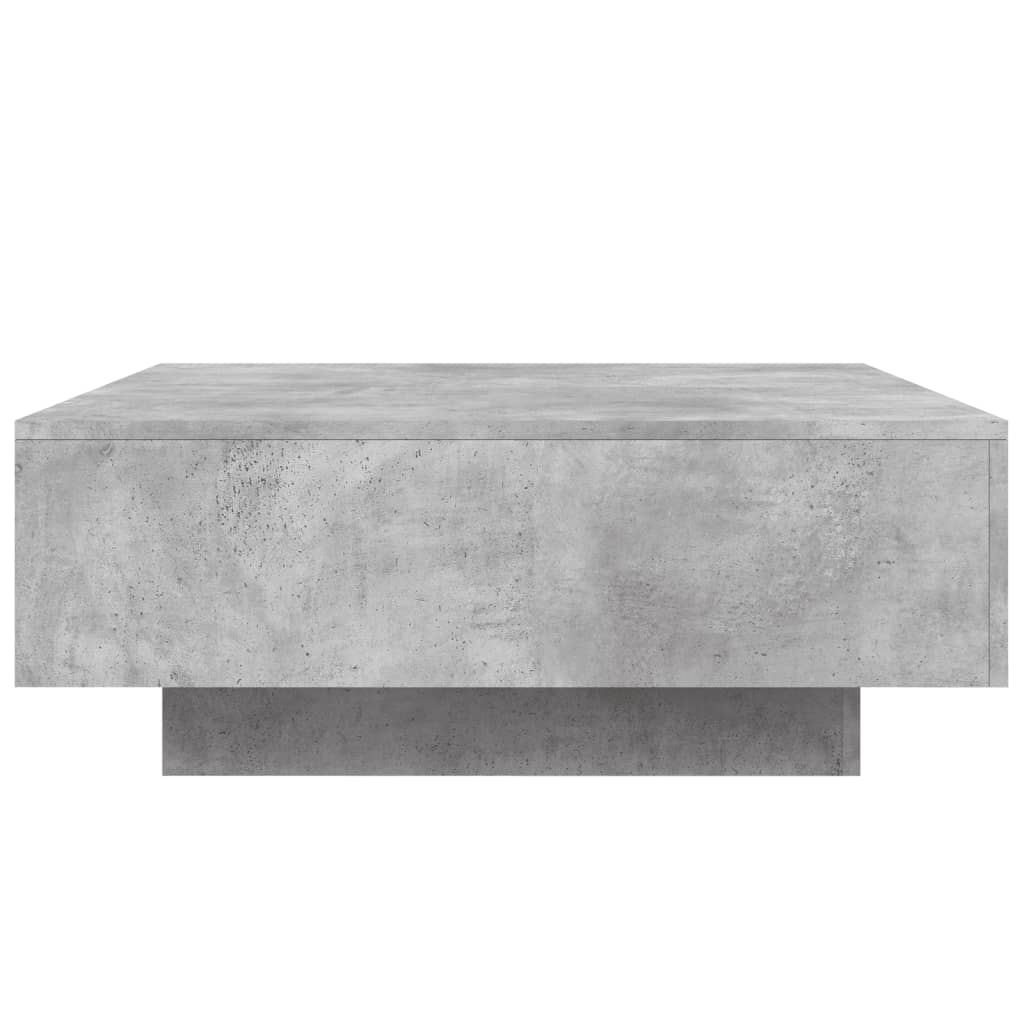 sofabord 80x80x31 cm konstrueret træ betongrå