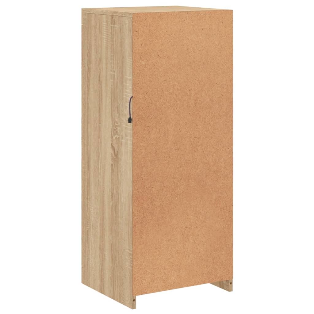 skænk med LED-lys 41x37x100 cm sonoma-eg