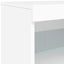 skænk med LED-lys 41x37x67 cm hvid