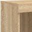 skænk med LED-lys 81x37x100 cm sonoma-eg