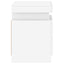 sengeborde 2 stk. med LED-lys 35x39x55 cm hvid