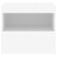 sengeborde 2 stk. med LED-lys 50x40x45 cm hvid