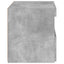 sengebord med LED-lys 50x40x45 cm betongrå