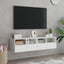 væghængte tv-borde 2 stk. 60x30x30 cm konstrueret træ hvid