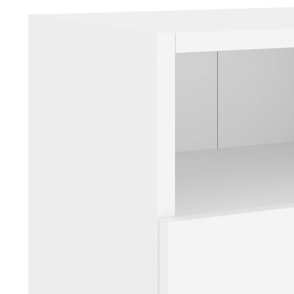 væghængte tv-borde 2 stk. 60x30x30 cm konstrueret træ hvid