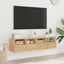 væghængte tv-borde 2 stk. 60x30x30 cm konstrueret træ sonoma-eg
