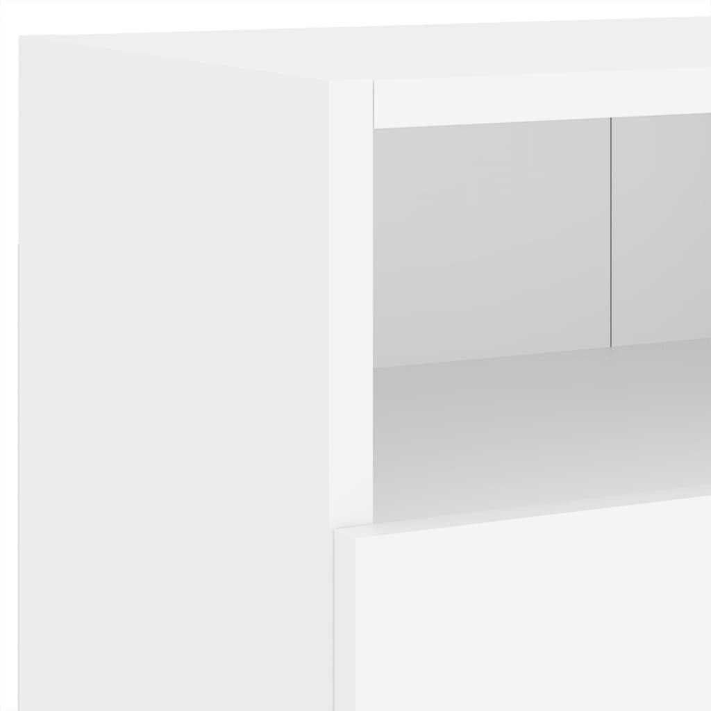 væghængte tv-borde 2 stk. 80x30x30 cm konstrueret træ hvid