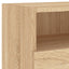 væghængt tv-bord 80x30x30 cm konstrueret træ sonoma-eg