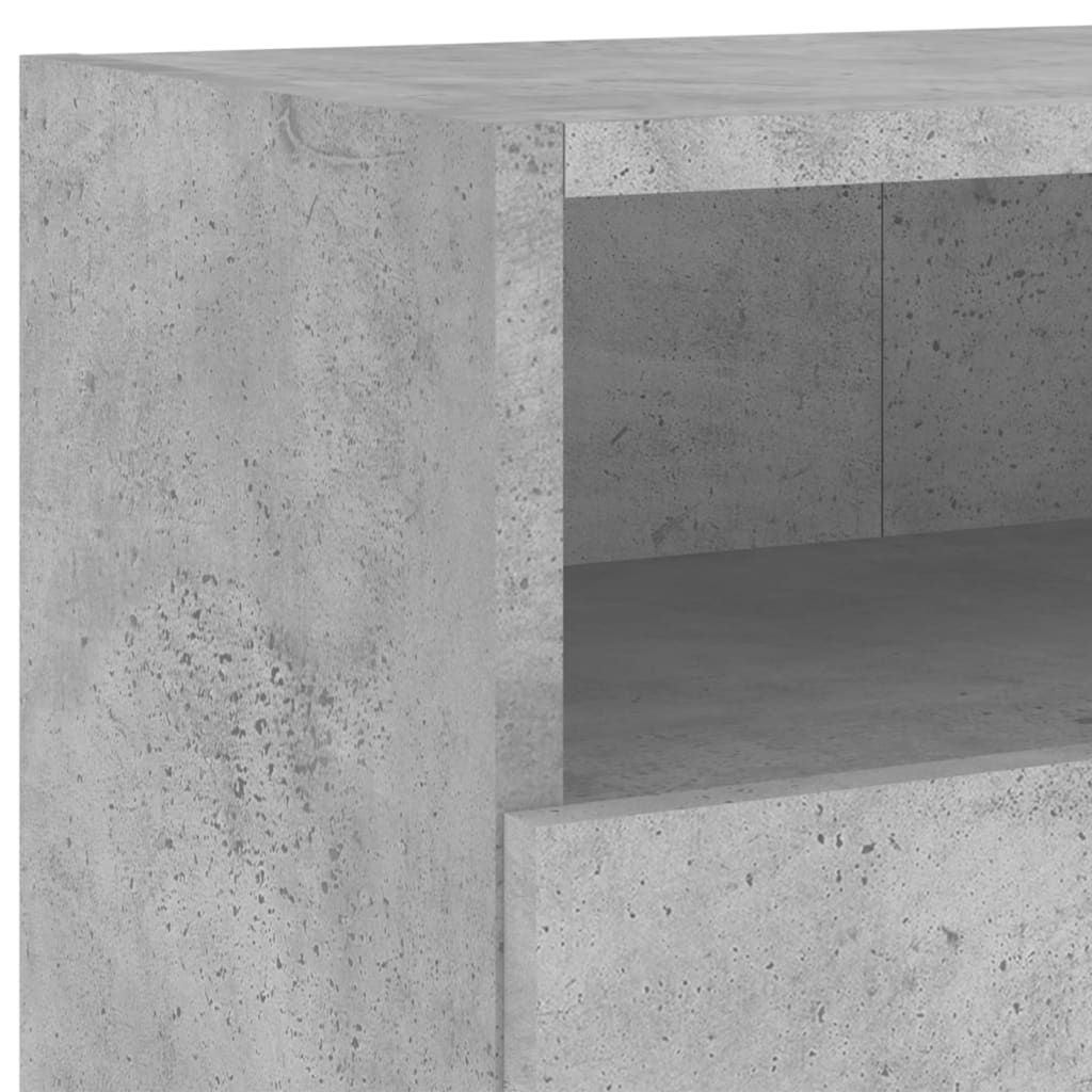 væghængte tv-borde 2 stk. 100x30x30 cm konstrueret træ betongrå