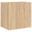 væghængt tv-bord 40,5x30x40 cm konstrueret træ sonoma-eg