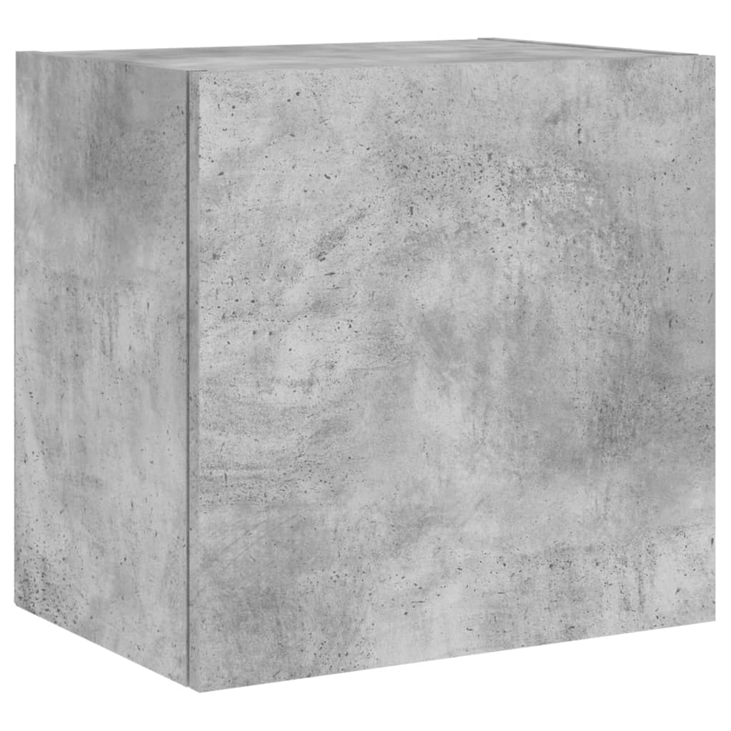 væghængt tv-bord 40,5x30x40 cm konstrueret træ betongrå