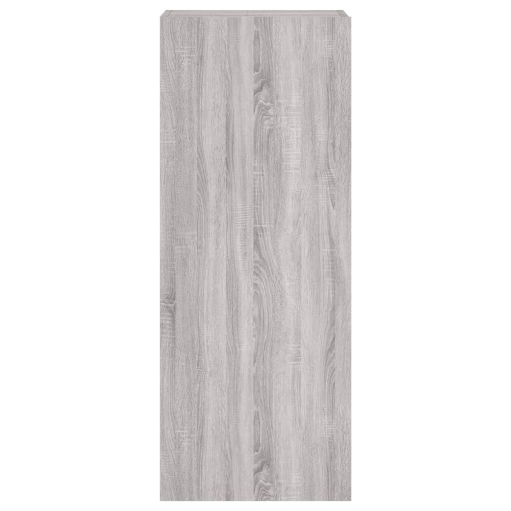 væghængt tv-bord 40,5x30x102 cm konstrueret træ grå sonoma-eg