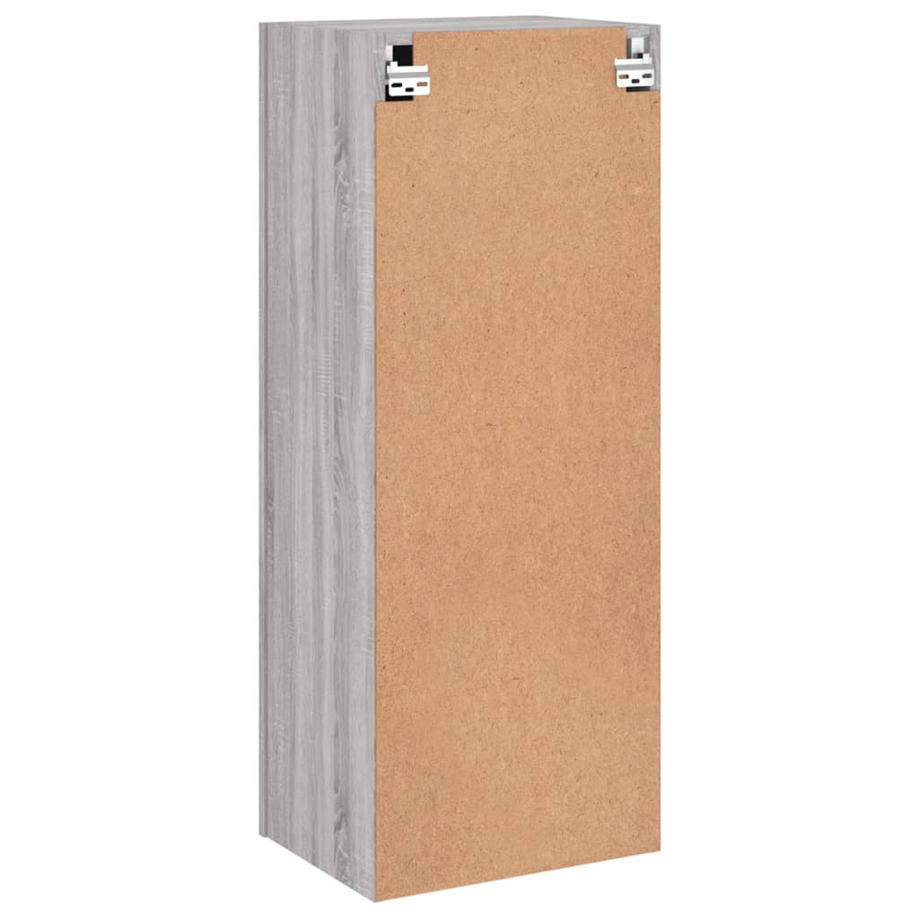 væghængt tv-bord 40,5x30x102 cm konstrueret træ grå sonoma-eg