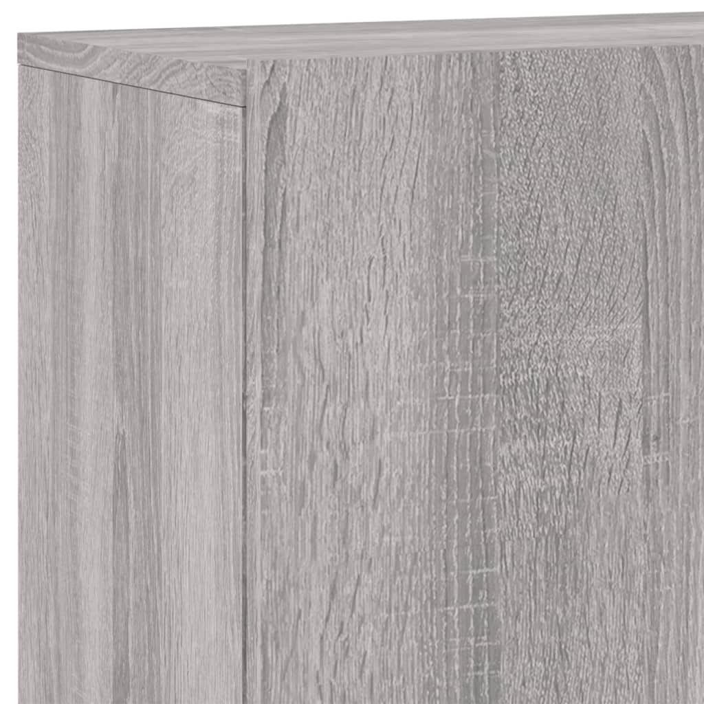 væghængt tv-bord 100x30x41 cm grå sonoma-eg