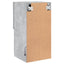 tv-borde med LED-lys 2 stk. 30,5x30x60 cm betongrå