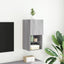 tv-bord med LED-lys 30,5x30x60 cm grå sonoma-eg