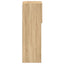 tv-bord med LED-lys 30,5x30x90 cm sonoma-eg