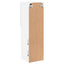 tv-borde 2 stk. med LED-lys 30,5x30x102 cm hvid