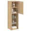 tv-bord med LED-lys 30,5x30x102 cm sonoma-eg