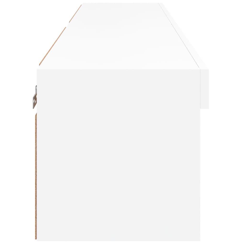 tv-borde med LED-lys 2 stk. 60x30x30 cm hvid