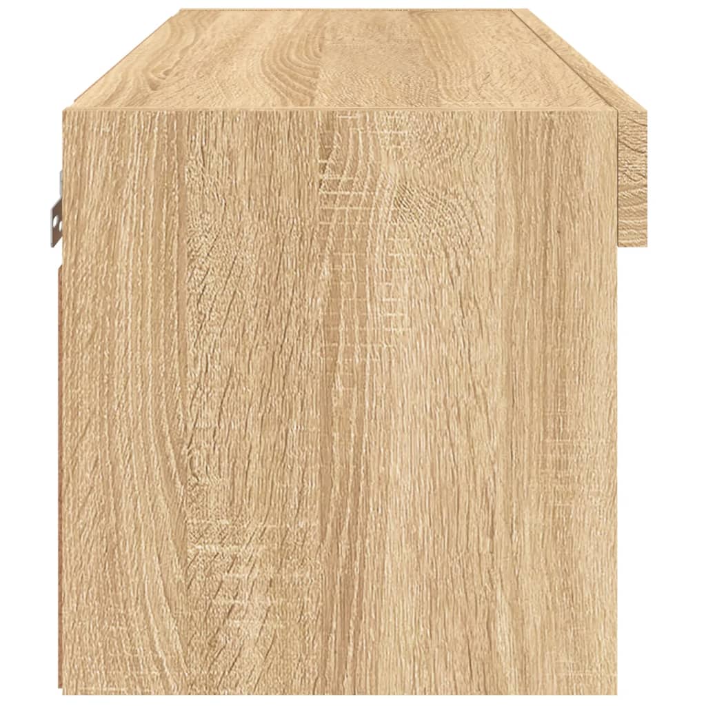 tv-bord 60x30x30 cm med LED-lys sonoma-eg