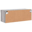 tv-bord med LED-lys 80x30x30 cm grå sonoma-eg