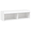 tv-bord med LED-lys 100x30x30 cm hvid