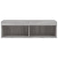tv-bord med LED-lys 100x30x30 cm grå sonoma-eg