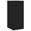 væghængt tv-bord med LED-lys 30,5x35x70 sort