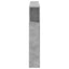 sengegavl m. LED-lys 160x18,5x103,5 cm konstrueret træ betongrå