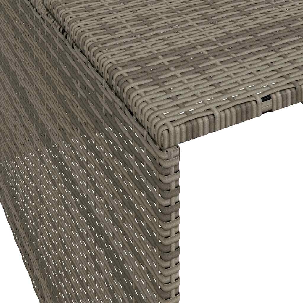 garage til robotplæneklipper 86x90x52/57 cm polyrattan grå