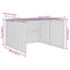 garage til robotplæneklipper 86x90x52/57 cm polyrattan grå
