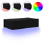 tv-bord med LED-lys 60x35x15,5 cm sort
