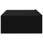 tv-bord med LED-lys 60x35x15,5 cm sort