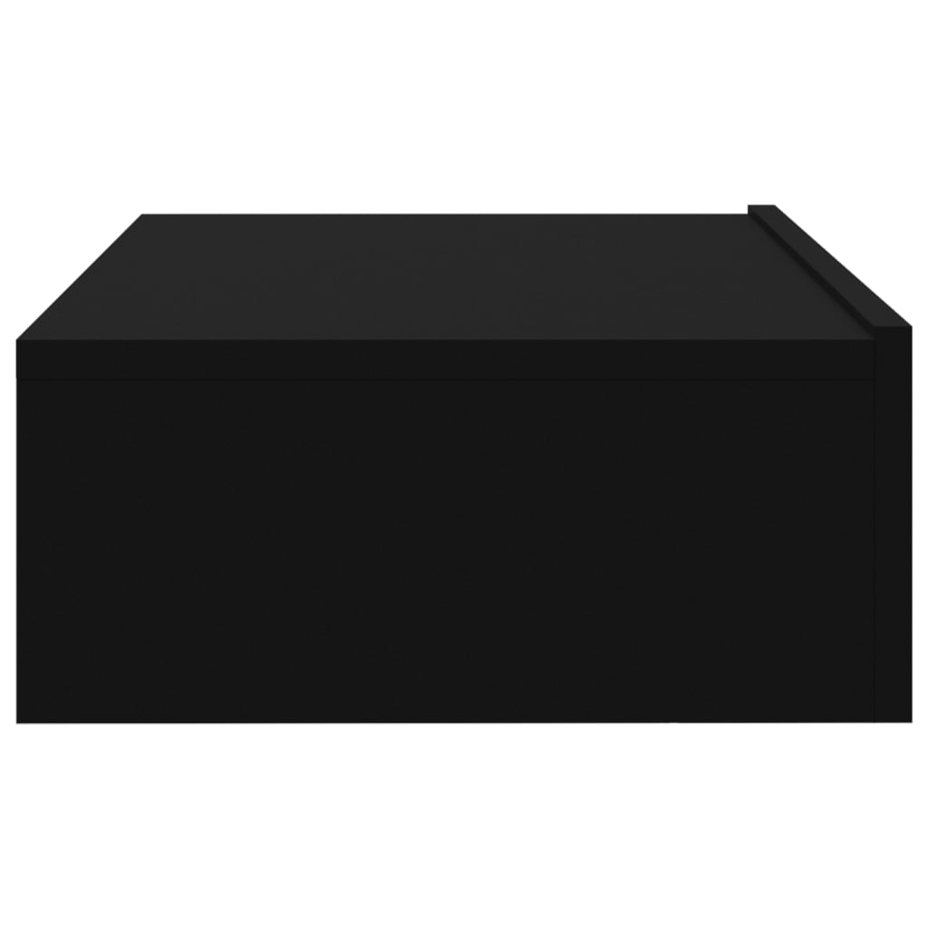 tv-bord med LED-lys 60x35x15,5 cm sort