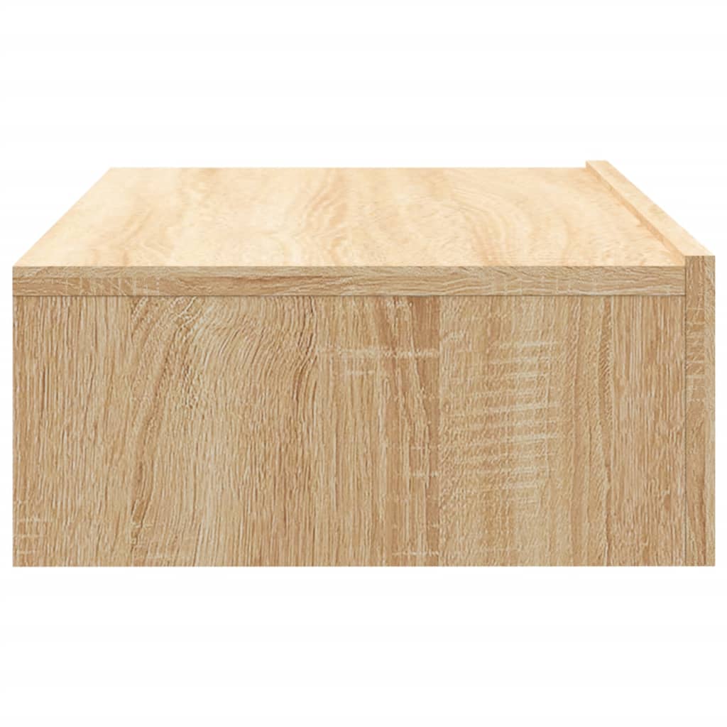 tv-bord med LED-lys 60x35x15,5 cm sonoma-eg