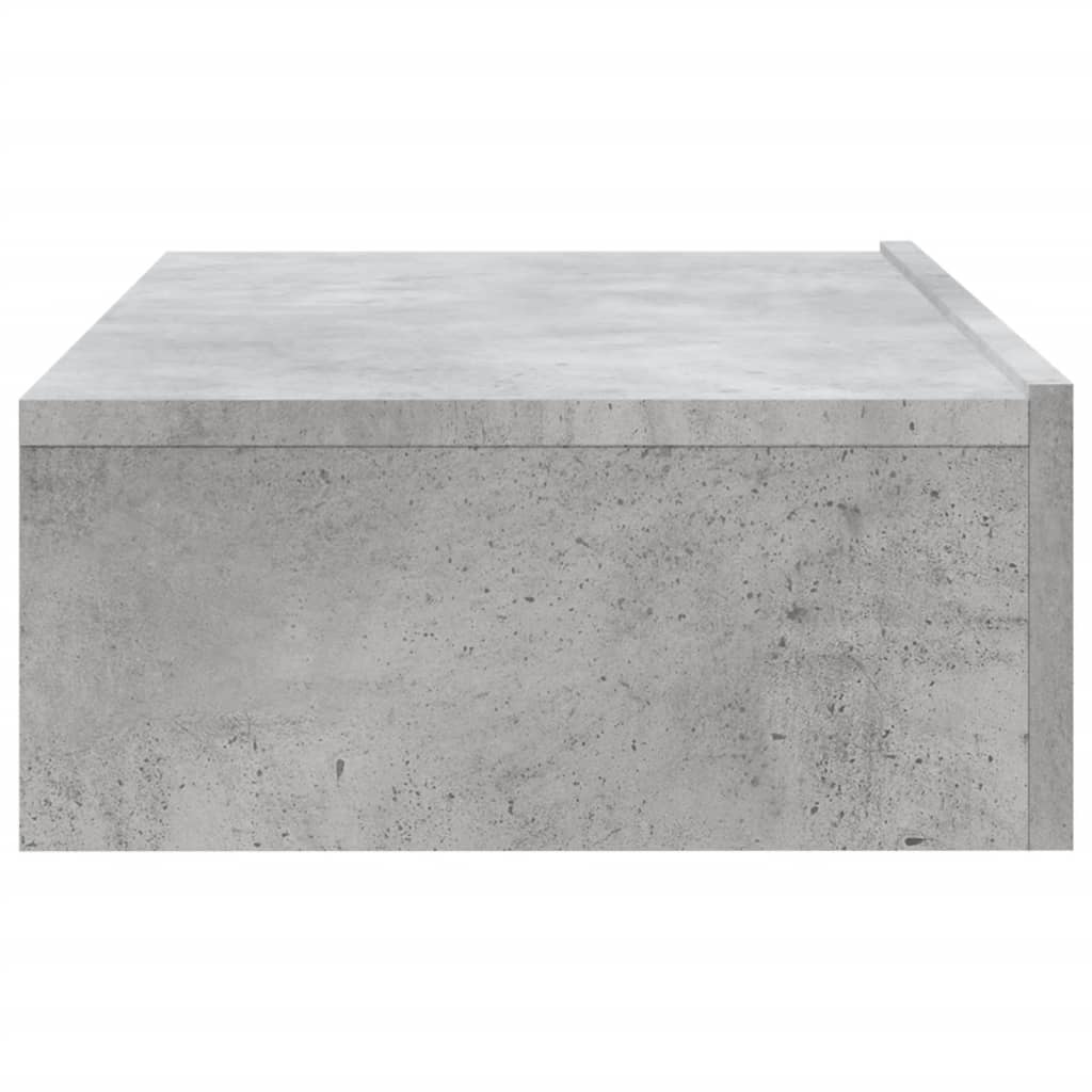 tv-bord med LED-lys 60x35x15,5 cm betongrå