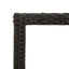 havebord med akacietop 90x90x75 cm polyrattan sort