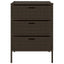 opbevaringsskab til haven 55x59x80 cm polyrattan brun