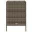 opbevaringsskab til haven 55x59x80 cm polyrattan grå