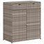 opbevaringsskab til haven 105x55x113 cm polyrattan grå