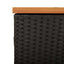 opbevaringsboks til haven 110x50x54 cm polyrattan akacie sort