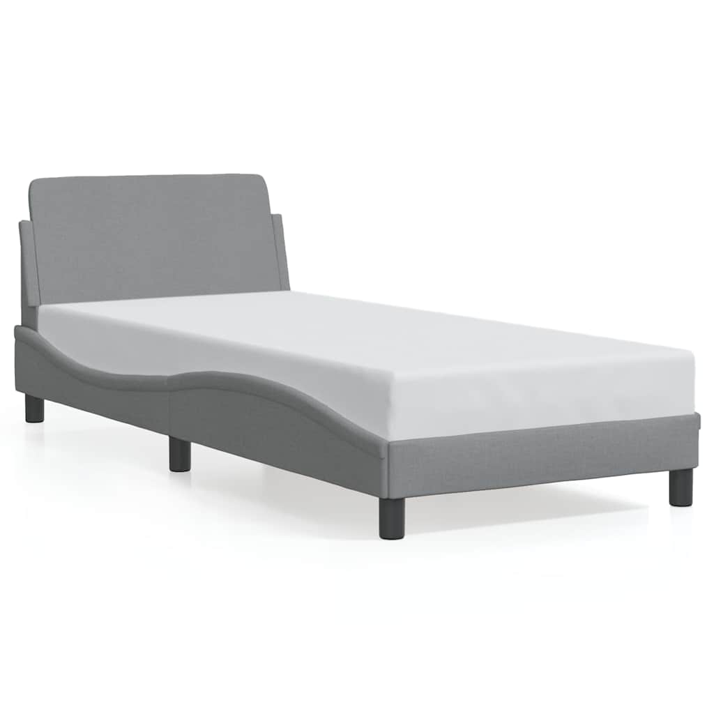 sengeramme Dover Lysegrå 80x200 cm Stof