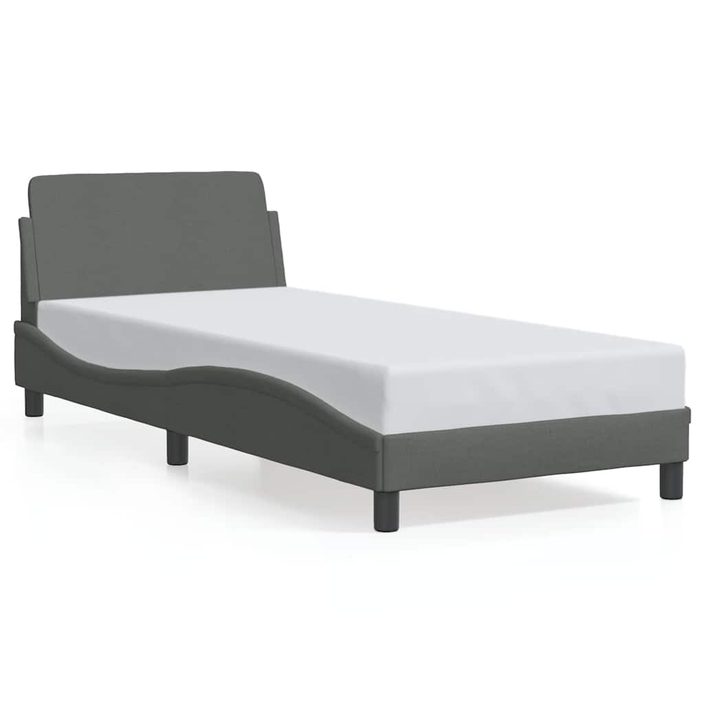 sengeramme Dover Mørkegrå 80x200 cm Stof