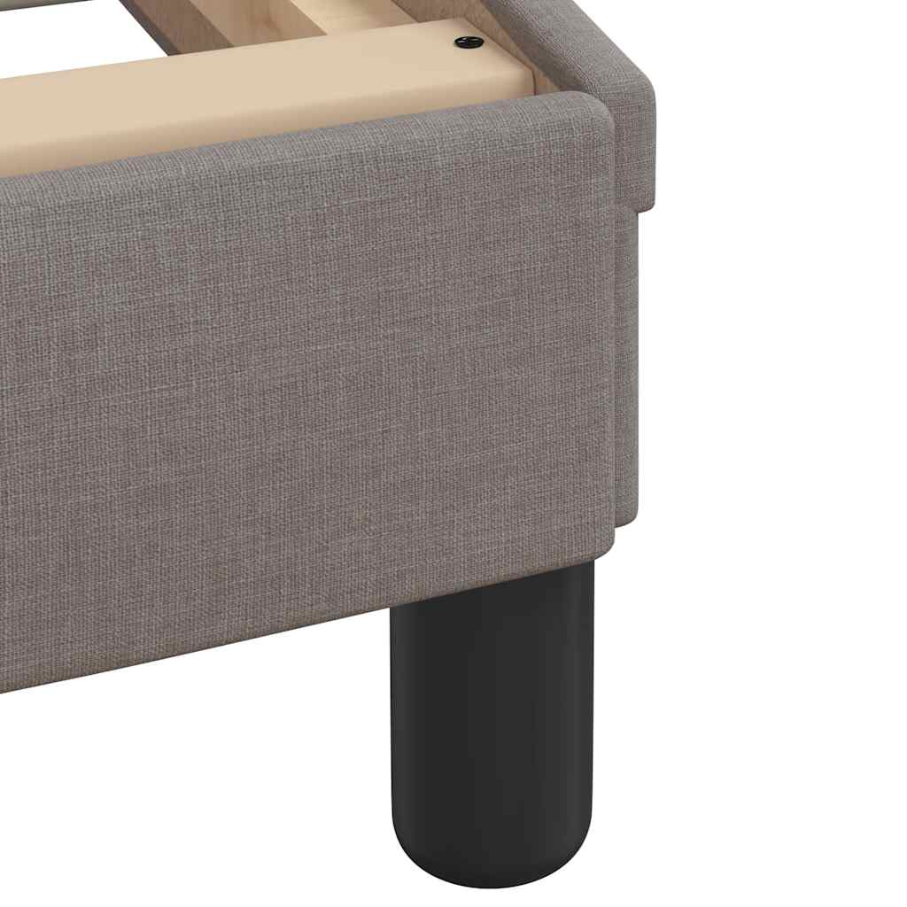 sengeramme med sengegavl Dover Taupe 80x200 cm Stof